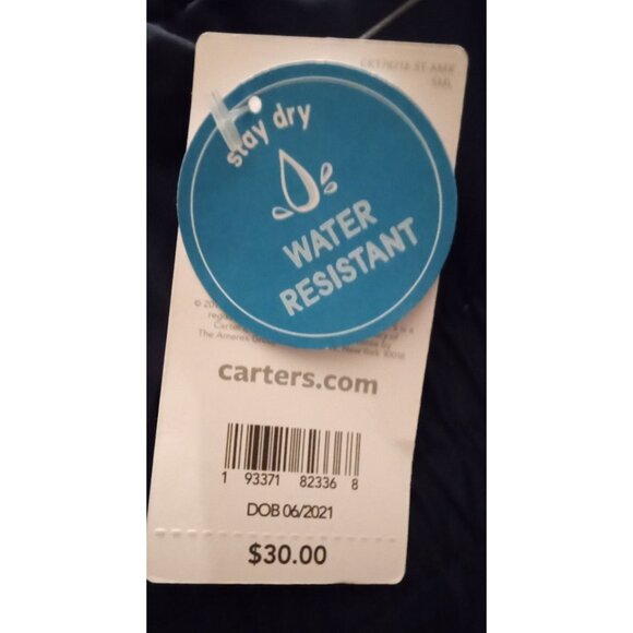 Carters Kids Size 5T Navy Blue Water-Resistant Snow Pants Adjustable Straps NWT - Picture 10 of 12